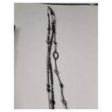 Retired Silpada .925 Necklace Sterling Hematite Seed Bead