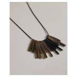 Silpada .925 And Brass Fringe Bar Necklace