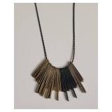 Silpada .925 And Brass Fringe Bar Necklace