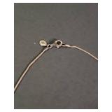 Silpada .925 White Howlite and Crystal Double Drop Pendant Necklace