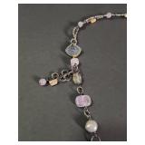Silpada Amethyst and Pearl Necklace