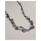 Silpada Amethyst and Pearl Necklace