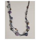Silpada Amethyst and Pearl Necklace