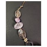 Silpada Amethyst, Quartz Gemstone and Silver Statement Necklace