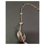 Silpada Amethyst, Quartz Gemstone and Silver Statement Necklace