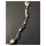 Silpada Soapstone Pearl and Quartz Beaded Cord Necklace