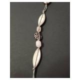Silpada Soapstone Pearl and Quartz Beaded Cord Necklace
