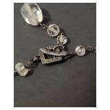 Silpada Crystal Bead Necklace with Decorative Clasp