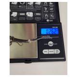 Silpada Sterling Silver, Cubic Zirconia Curved Bar Necklace 7.27g