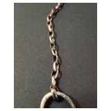 Silpada Sterling Silver Circle Link Statement Necklace 37.6g