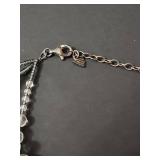 Silpada Clear Quartz and Pearl Multi-Strand Statement Necklace