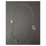 Silpada Sterling Silver Oval Link Chain Necklace 22.29g