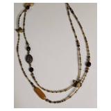 Silpada Mixed Bead, Silver Long Necklace