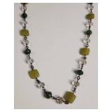 Silpada Jade and Crystal Beaded Necklace