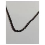 Silver Rope Chain Necklace