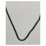 Silver Rope Chain Necklace