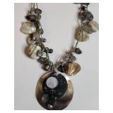 Silpada Mother of Pearl and Gemstone Necklace