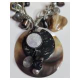 Silpada Mother of Pearl and Gemstone Necklace