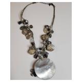 Silpada Mother of Pearl and Gemstone Necklace