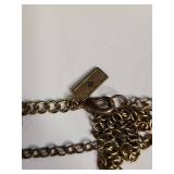 Silpada Blue Enamel Multi-Chain Crystal Drop Necklace