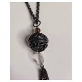 Silpada Sterling Silver Tassel Pendant Necklace 26.47g