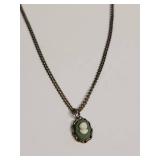 Victorian Style Childs Cameo Pendant Necklace
