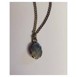 Victorian Style Childs Cameo Pendant Necklace