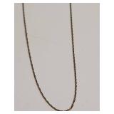 10K Gold Dainty Cable Link Chain Necklace
