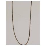 10K Gold Dainty Cable Link Chain Necklace