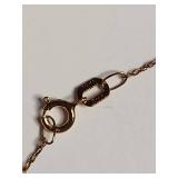 10K Gold Dainty Cable Link Chain Necklace