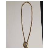 Swarovski Crystal Teardrop Jewelry Set with Gold Rope Design