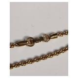 Swarovski Crystal Teardrop Jewelry Set with Gold Rope Design