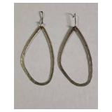 Sterling Silver Silpada Hammered Teardrop Earrings .925 5g