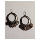 Silpada .925 Sterling Silver And Copper Coin Earrings