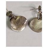 Sterling Silver Silpada Layered Disc Drop Earrings 6.7g