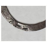 Large Hammered Sterling Silver Hoop Earrings Silpada .925 8g