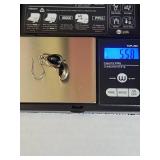 Sterling Silver Black Obsidian Teardrop Earrings Silpada .925 5g