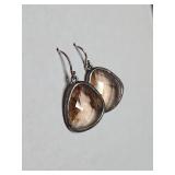 Champagne Crystal Drop Earrings