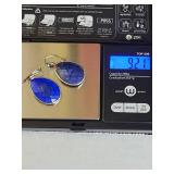 Lapis Lazuli Teardrop Sterling Silver Earrings Silpada