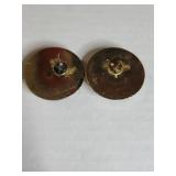 Gold Tone Hoop Earrings and Flower Design Earrings