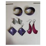 Fashion Earrings Collection - 4 Pairs