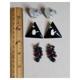 Retro Earring Set Bundle - 3 Pairs