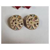 Two Pairs of Statement Earrings