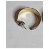 Silver Tone Wide Hoop Earrings Set