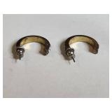 Silver Tone Art Deco Style Earring Set