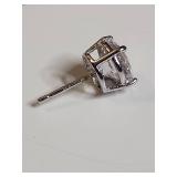 Round Cut Cubic Zirconia Stud Earrings