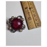 Multi-Color Moonstone and Pearl Jewelry Set