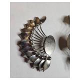 Vintage Ear Climber Cuff Silver Tone