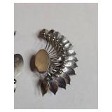Vintage Ear Climber Cuff Silver Tone