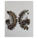 Vintage Ear Climber Cuff Silver Tone